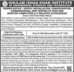 Ghulam Ishaq Khan Institute of Engineering Science & Technology Swabi